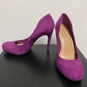 Jessica Simpson - Fuchsia Suede Heels